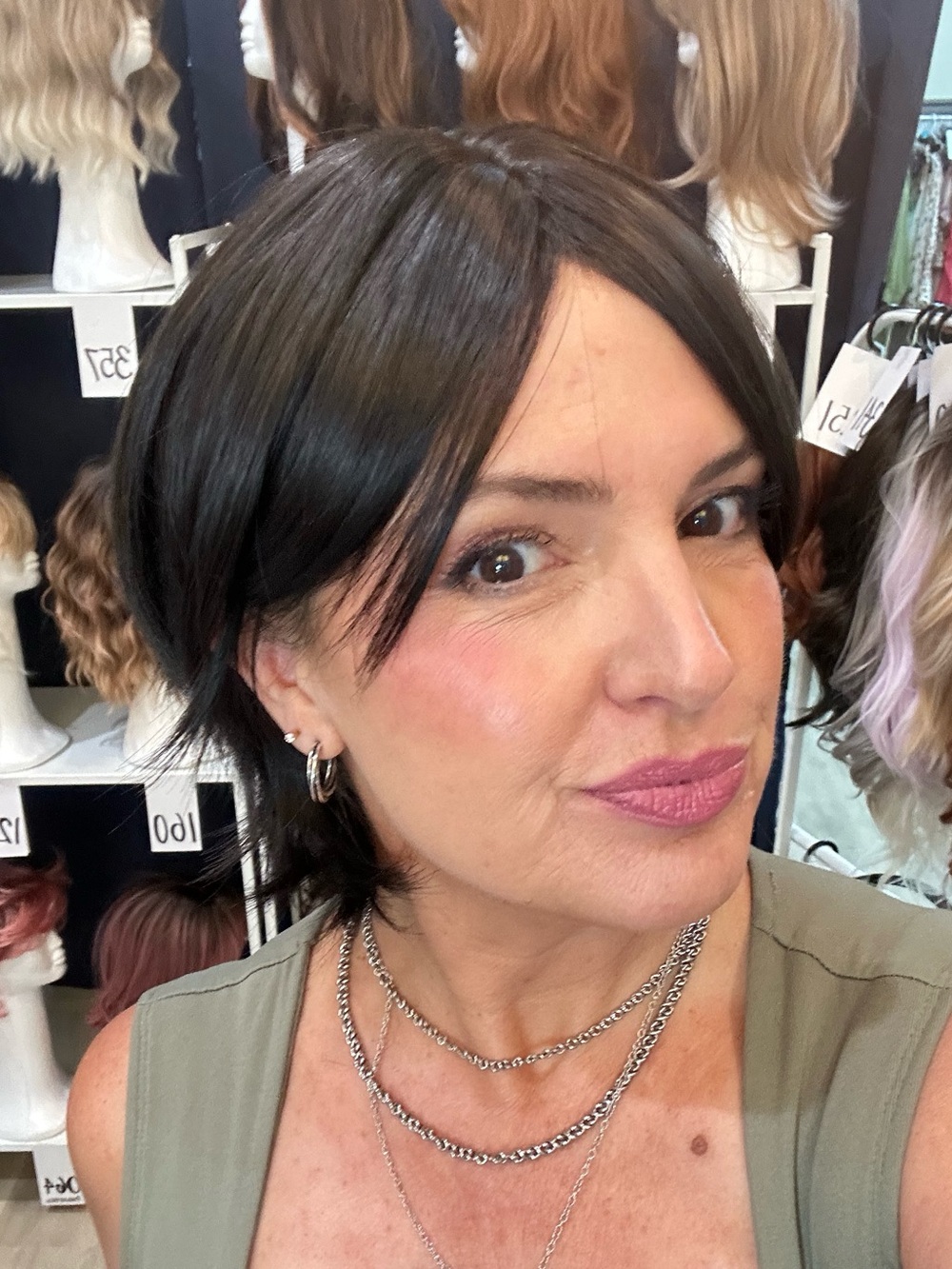 365 "The Mariska" Dark Brown Shag Synthetic Wig